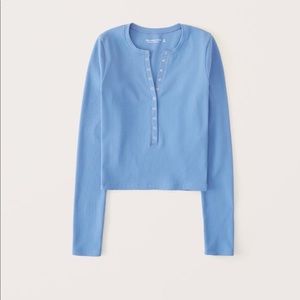 Abercrombie & Fitch Seamless Rib Fabric Henley